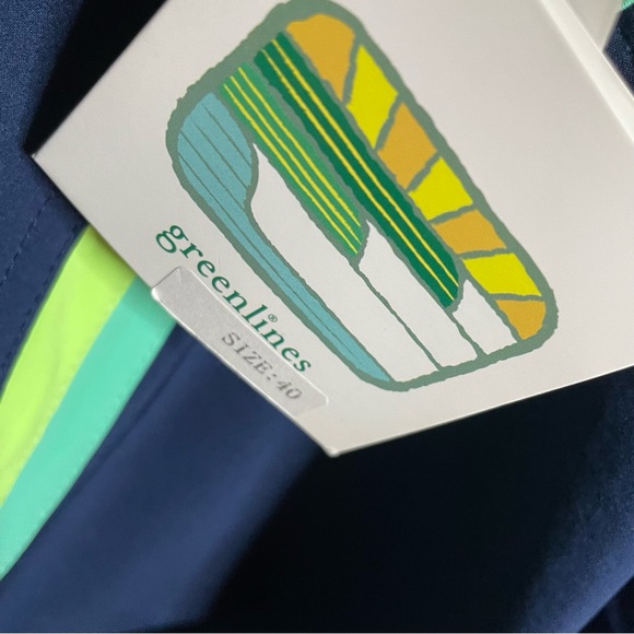 Greenlines Board Shorts Blue Eco Stretch Swim Trunks Men’s 40 - Picture 8 of 9